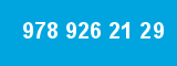 978 926 21 29 978 926 21 29